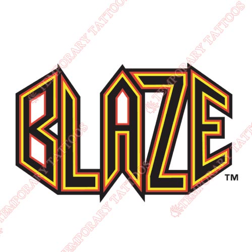 Bakersfield Blaze Customize Temporary Tattoos Stickers NO.7651
